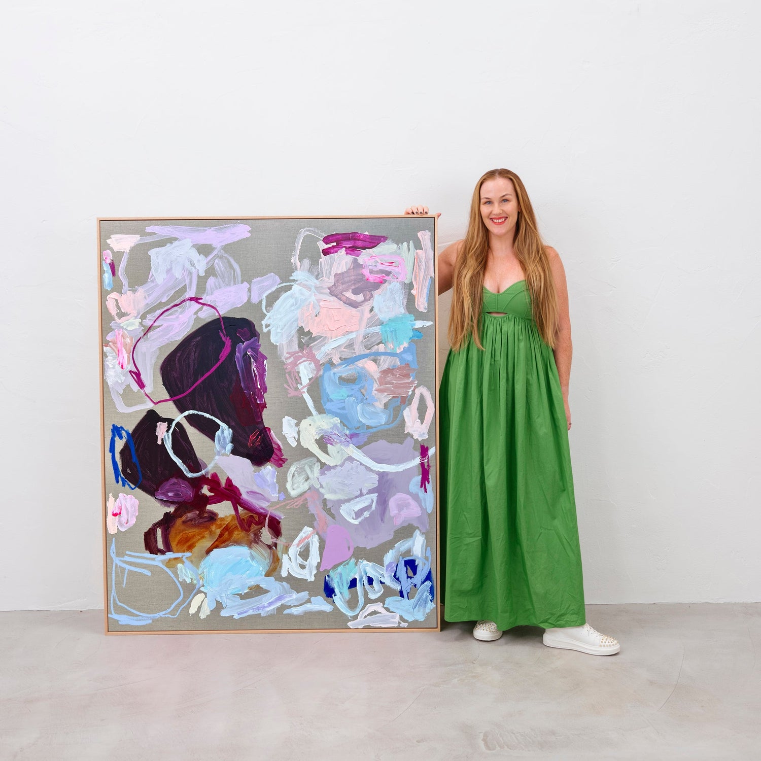 Western Australian artist | large colourful painting | modern art | Perth artist