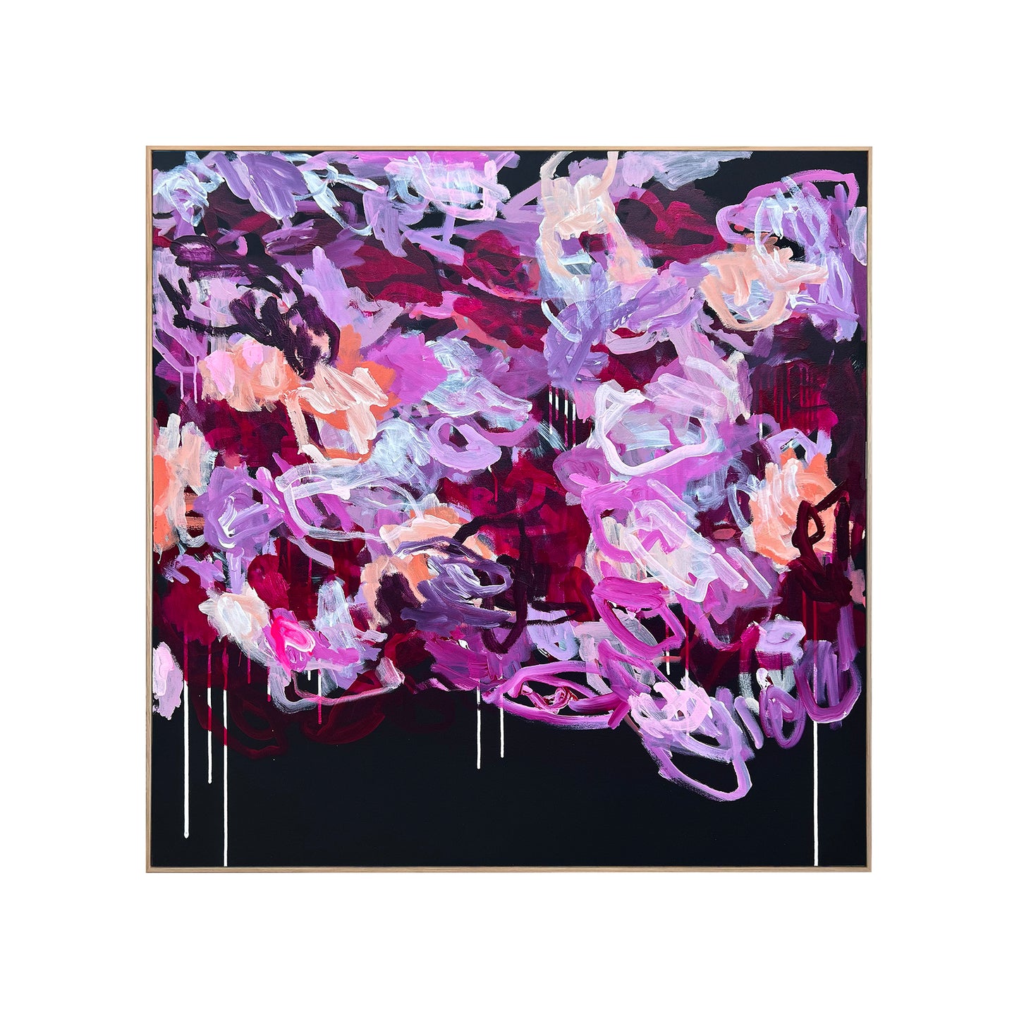 Australian abstract artist | pink painting | modern art | Perth artist