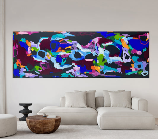 Western Australian artist | large colourful painting | modern art | Perth artist