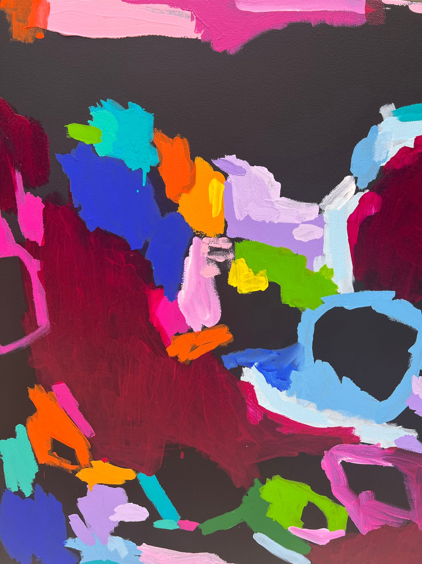 Western Australian artist | large colourful painting | modern art | Perth artist