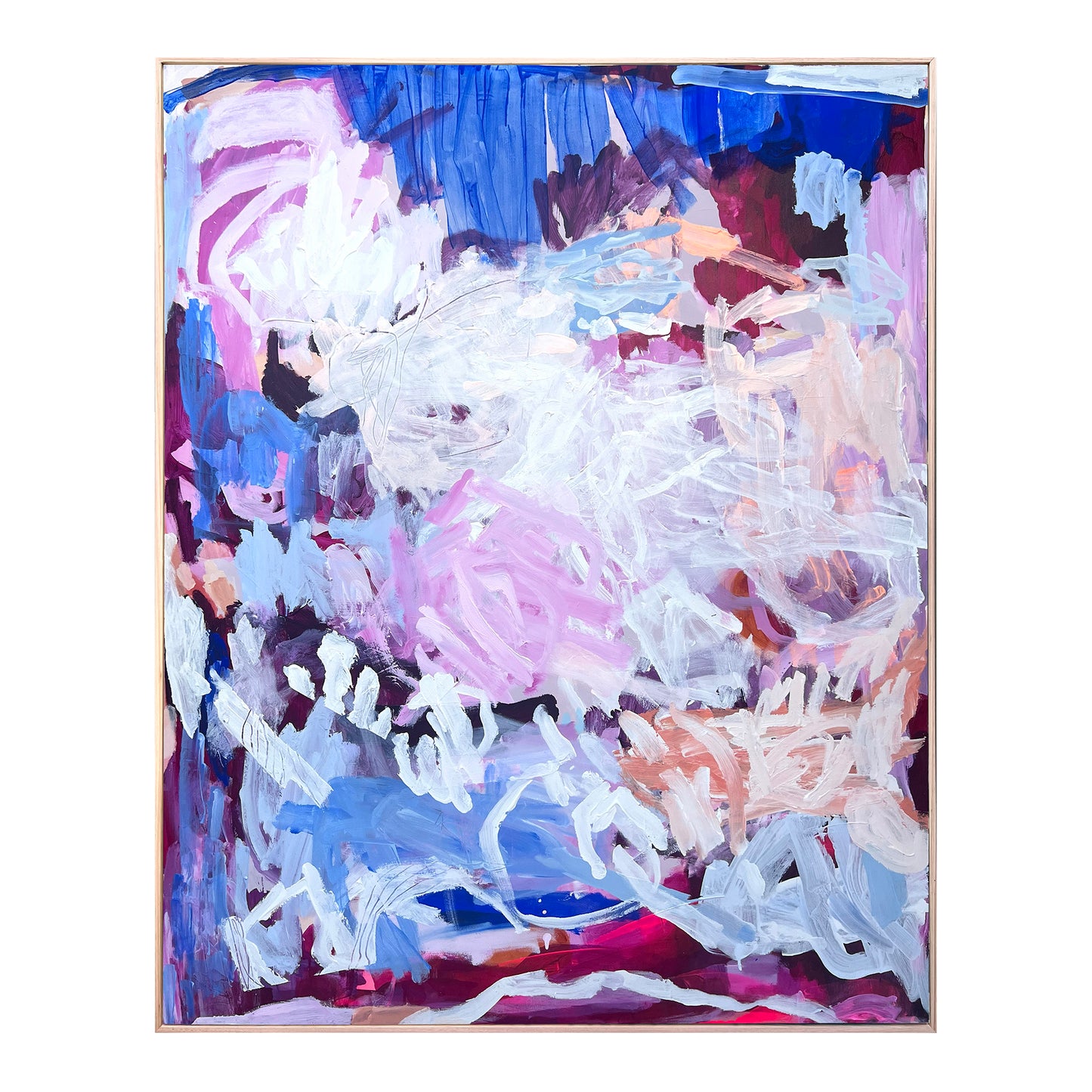 Australian abstract artist | large blue painting | modern art | Perth artist