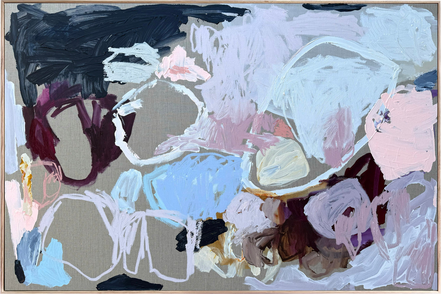 Australian abstract artist | large colourful painting | modern art | Perth artist