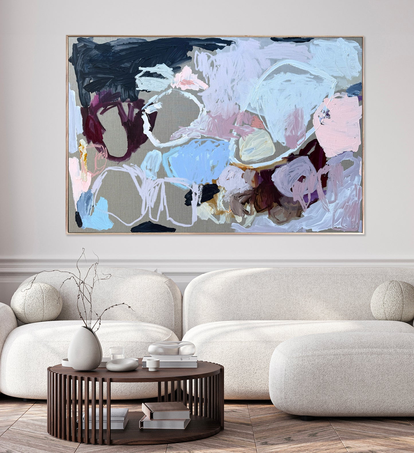 Australian abstract artist | large colourful painting | modern art | Perth artist