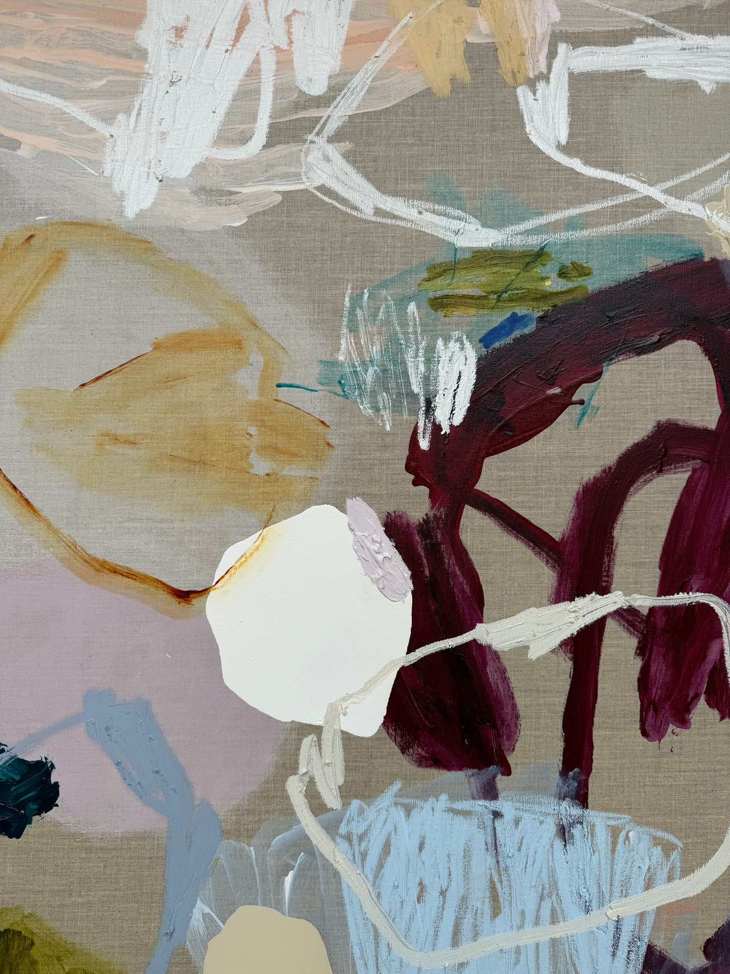 Australian abstract artist | large colourful painting | modern art | Perth artist
