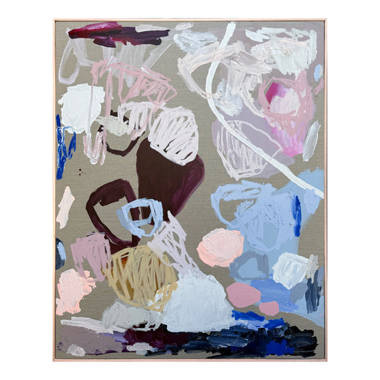 Australian abstract artist | large colourful painting | modern art | Perth artist