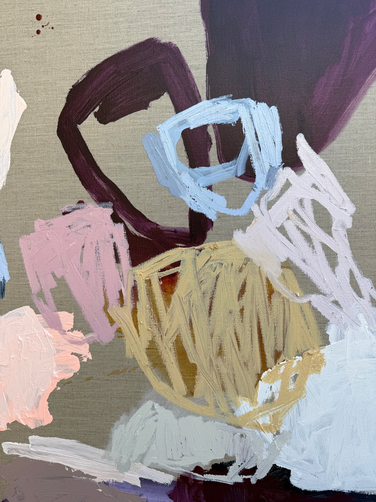 Australian abstract artist | large colourful painting | modern art | Perth artist