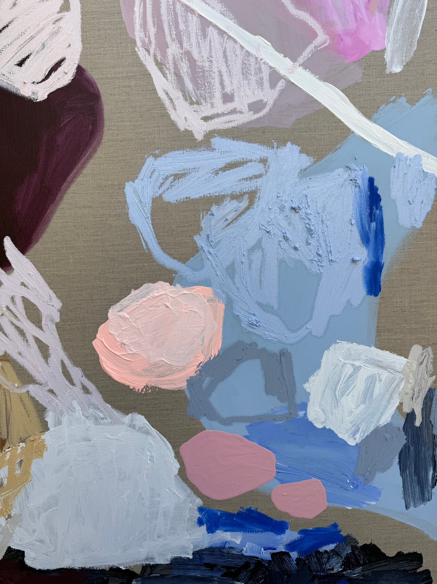 Australian abstract artist | large colourful painting | modern art | Perth artist
