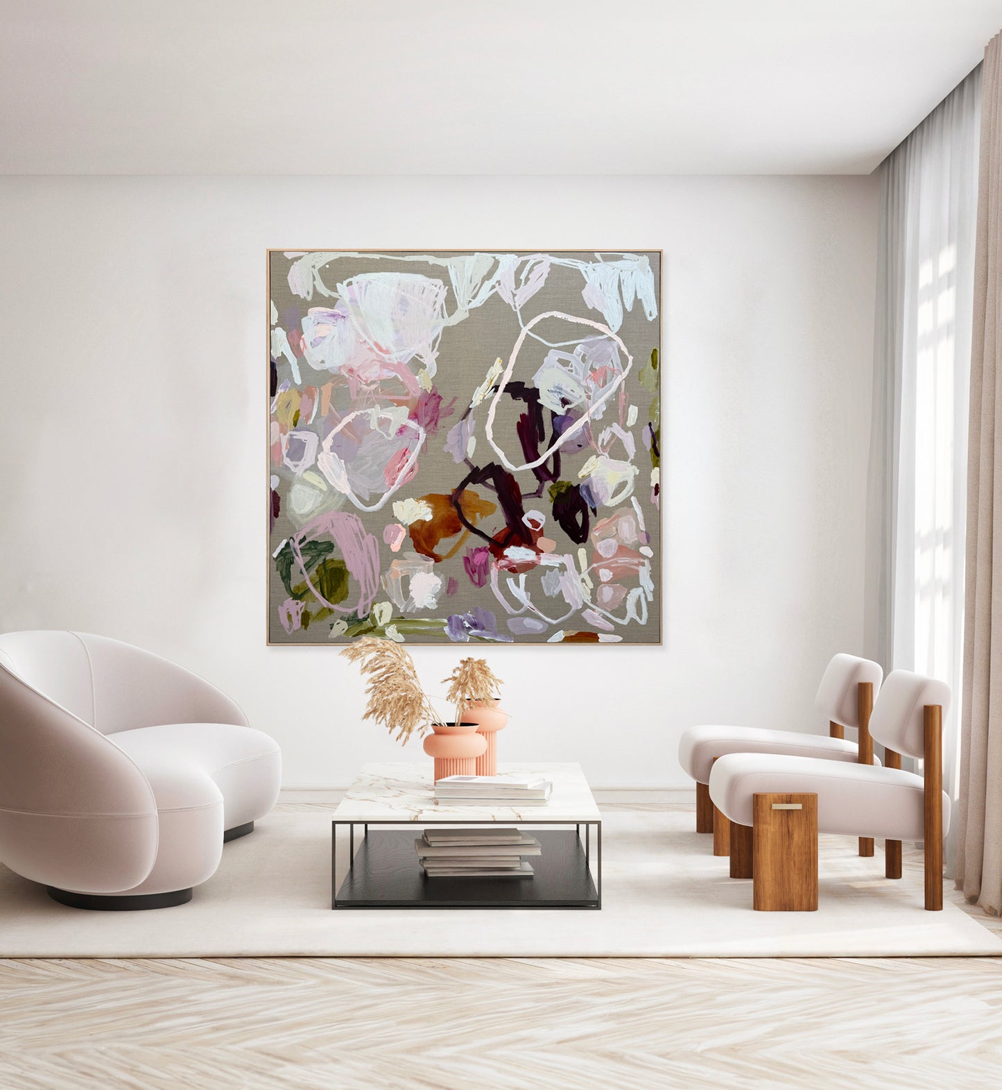 Western Australian artist | large colourful painting | modern art | Perth artist