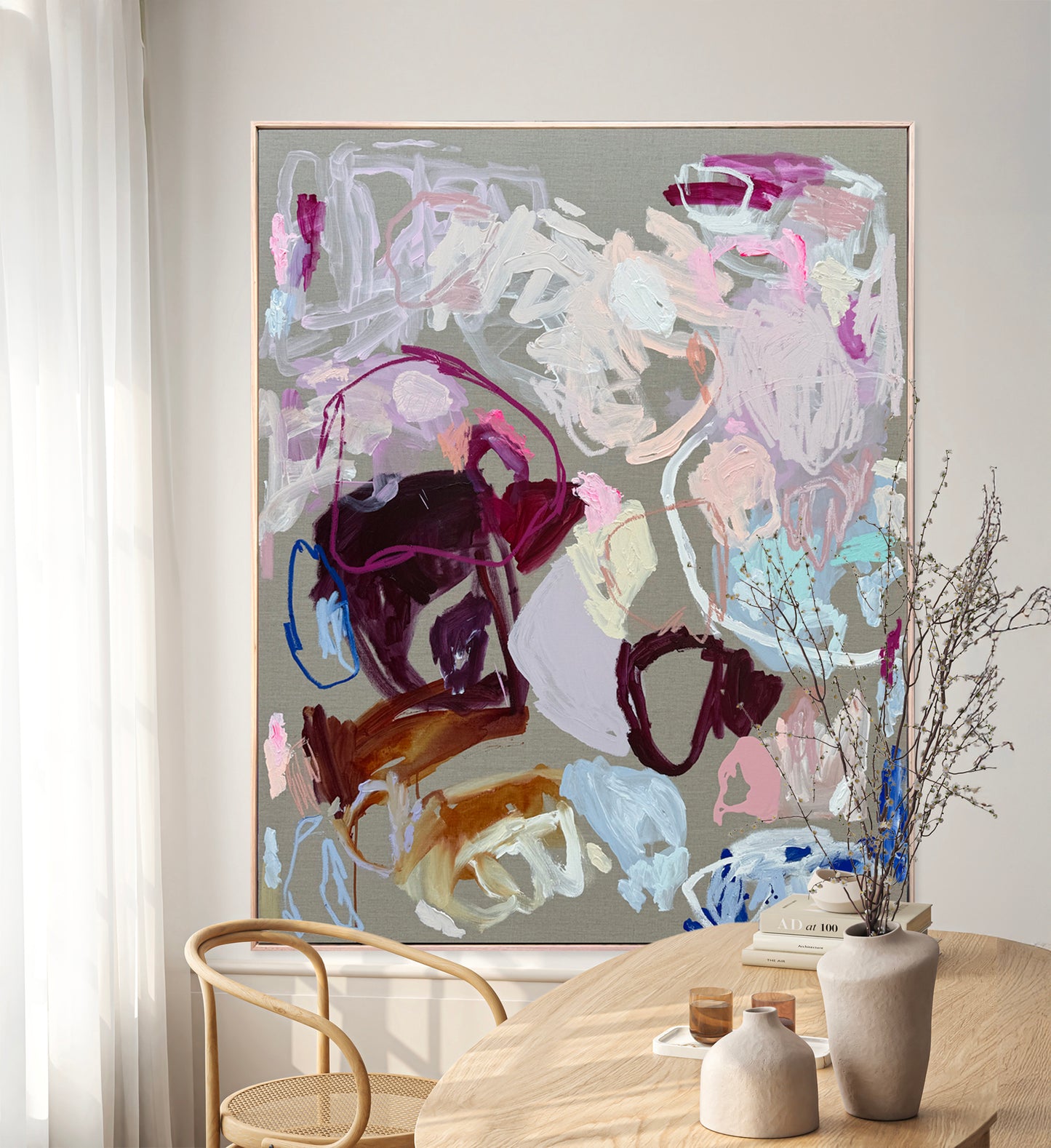 Western Australian artist | large colourful painting | modern art | Perth artist