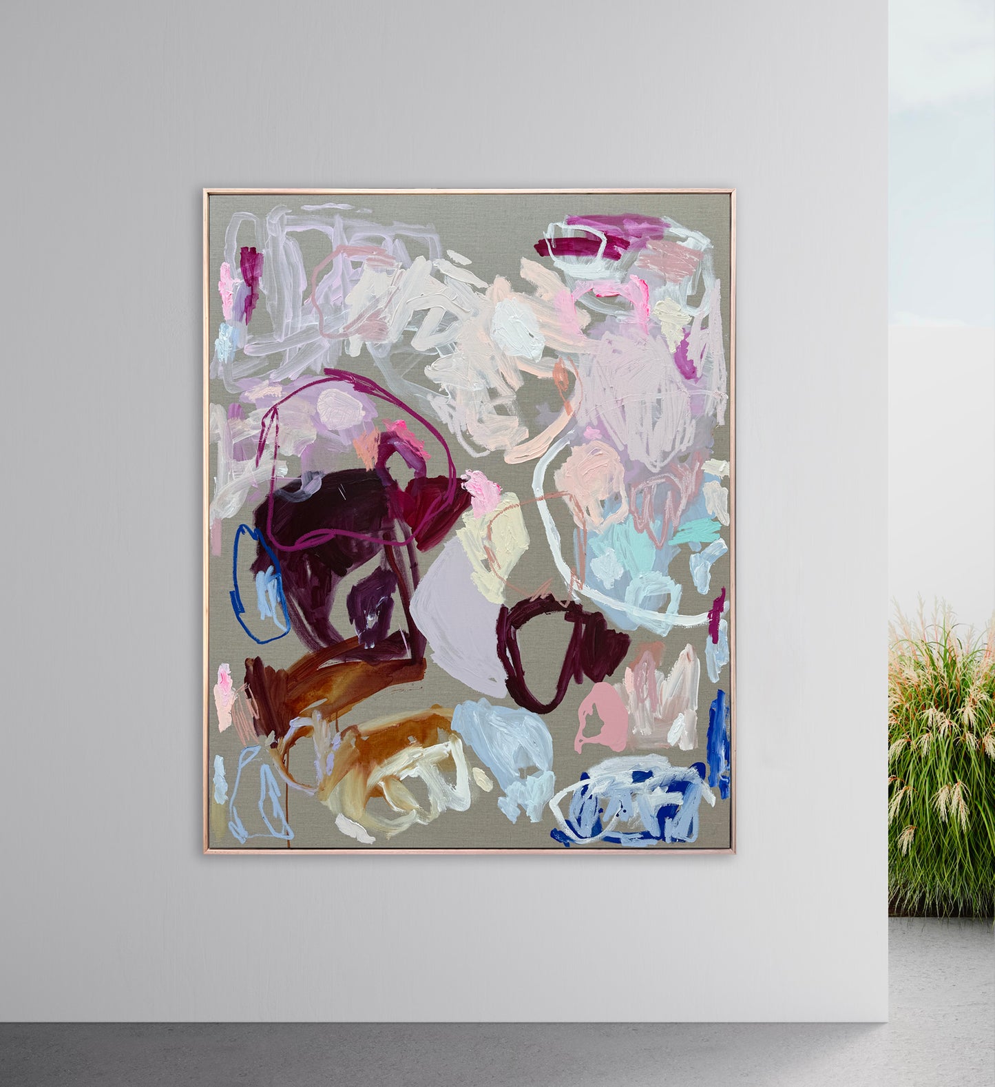 Western Australian artist | large colourful painting | modern art | Perth artist