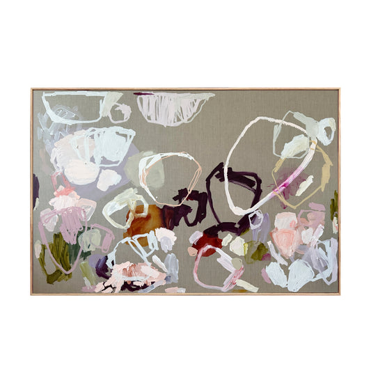 Australian abstract artist | large colourful painting | modern art | Perth artist