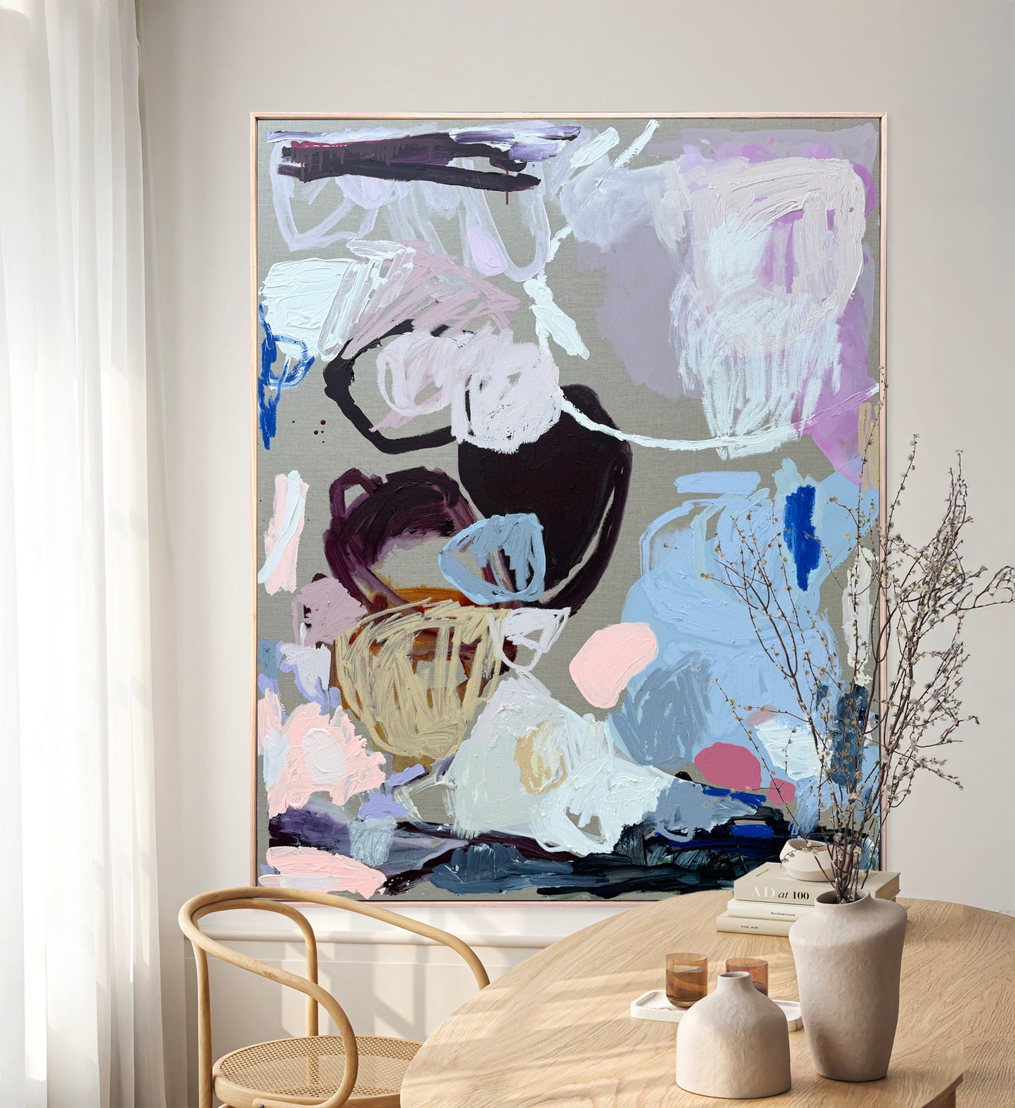 Western Australian artist | large colourful painting | modern art | Perth artist