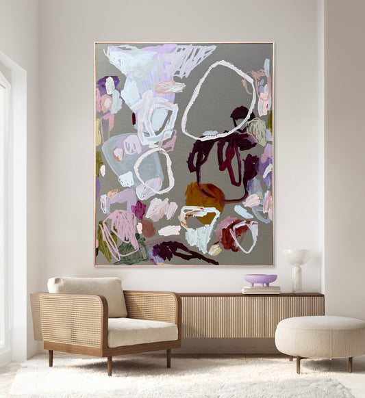 Western Australian artist | large colourful painting | modern art | Perth artist