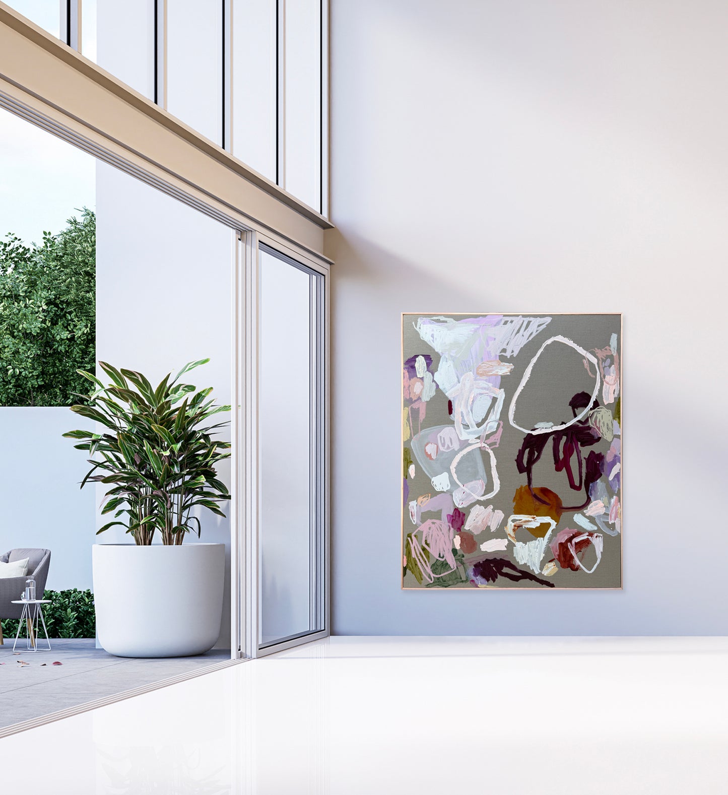 Western Australian artist | large colourful painting | modern art | Perth artist