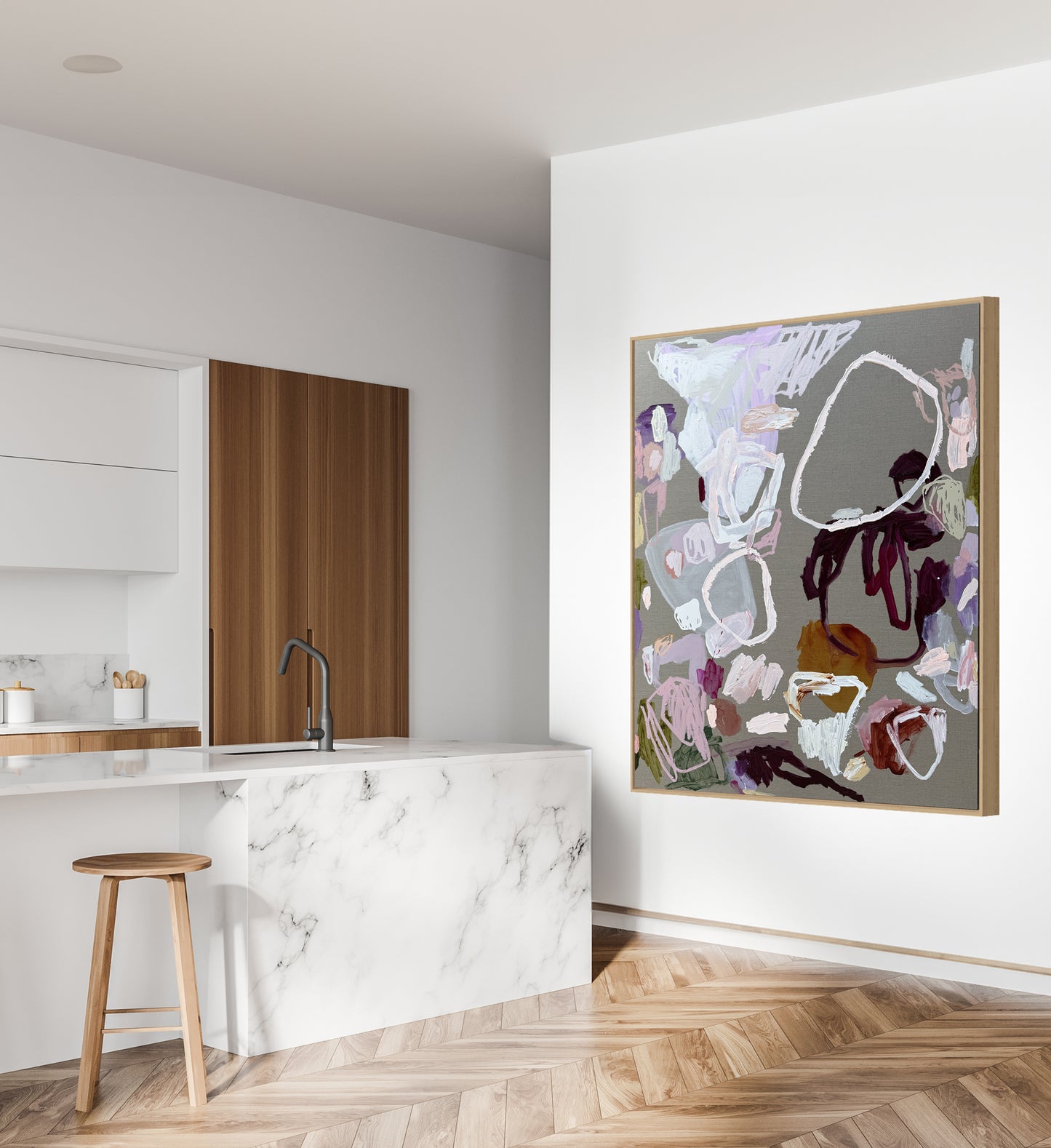 Western Australian artist | large colourful painting | modern art | Perth artist