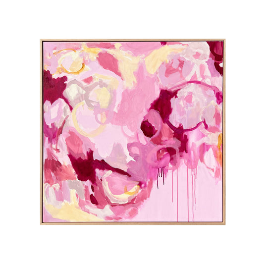 Australian abstract artist | pink painting | modern art | Perth artist