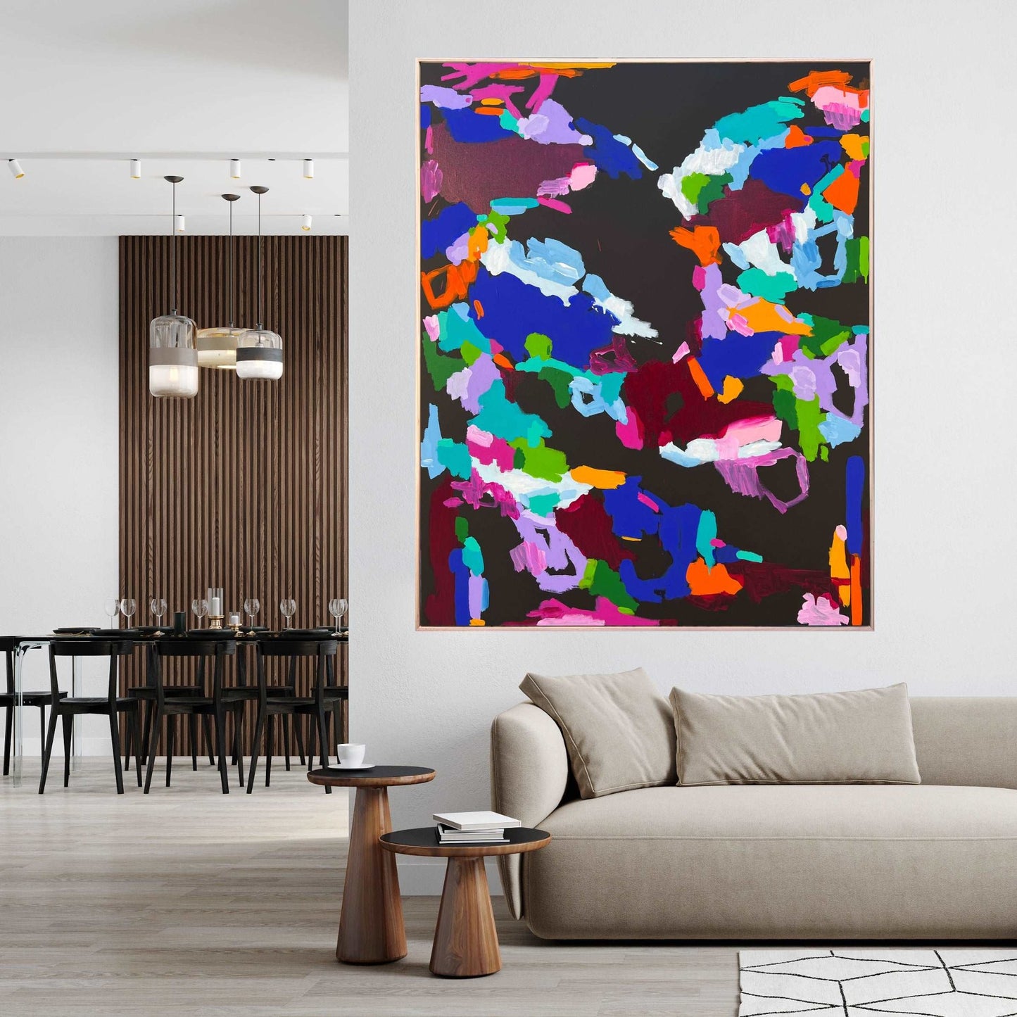 Western Australian artist | large colourful painting | modern art | Perth artist