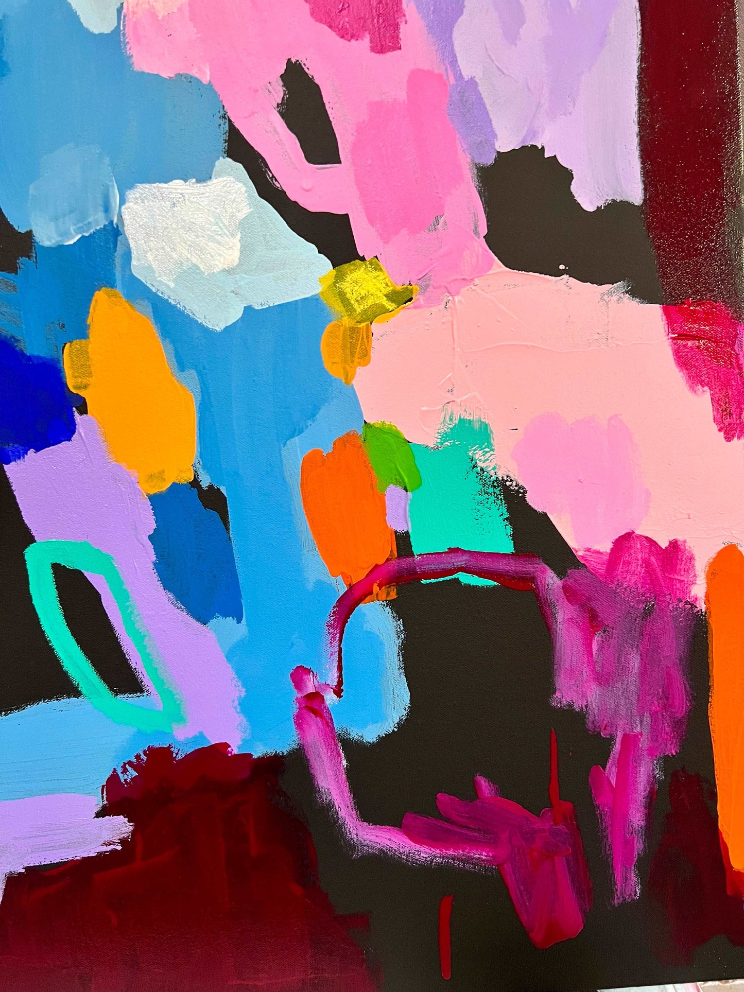 Western Australian artist | large colourful painting | modern art | Perth artist