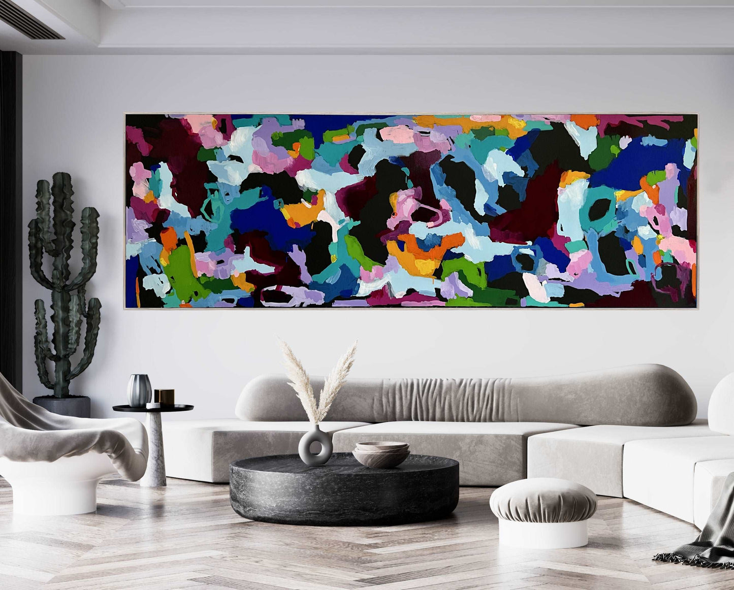 Western Australian artist | large colourful painting | modern art | Perth artist