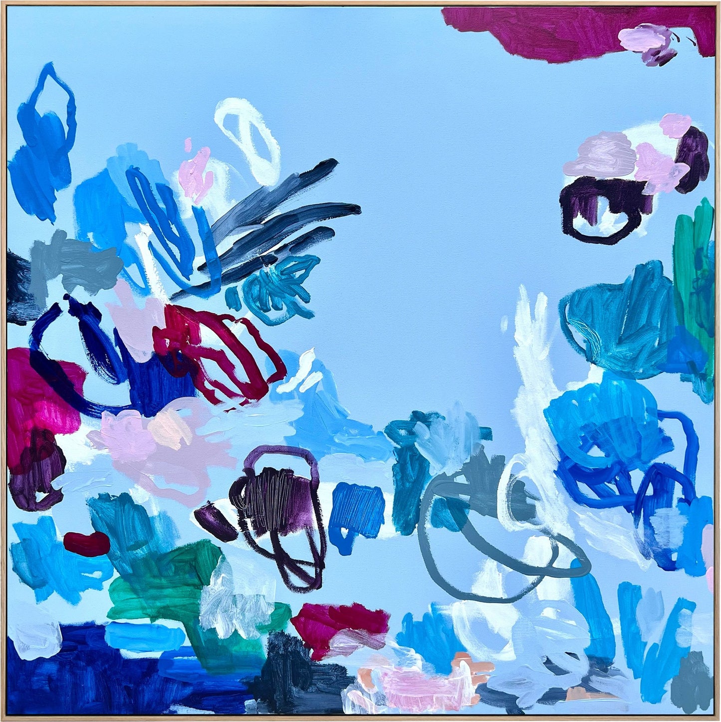 Western Australian artist | large colourful painting | modern art | Perth artist