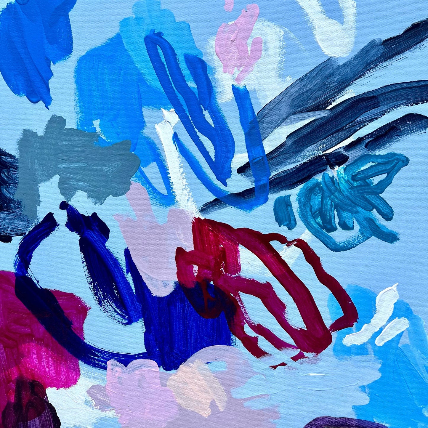 Western Australian artist | large colourful painting | modern art | Perth artist