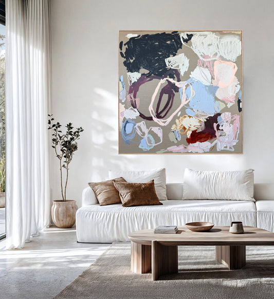 Western Australian artist | large colourful painting | modern art | Perth artist