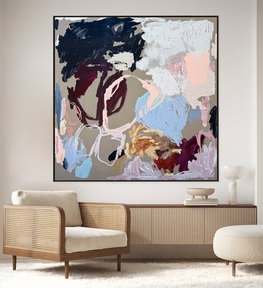 Western Australian artist | large colourful painting | modern art | Perth artist