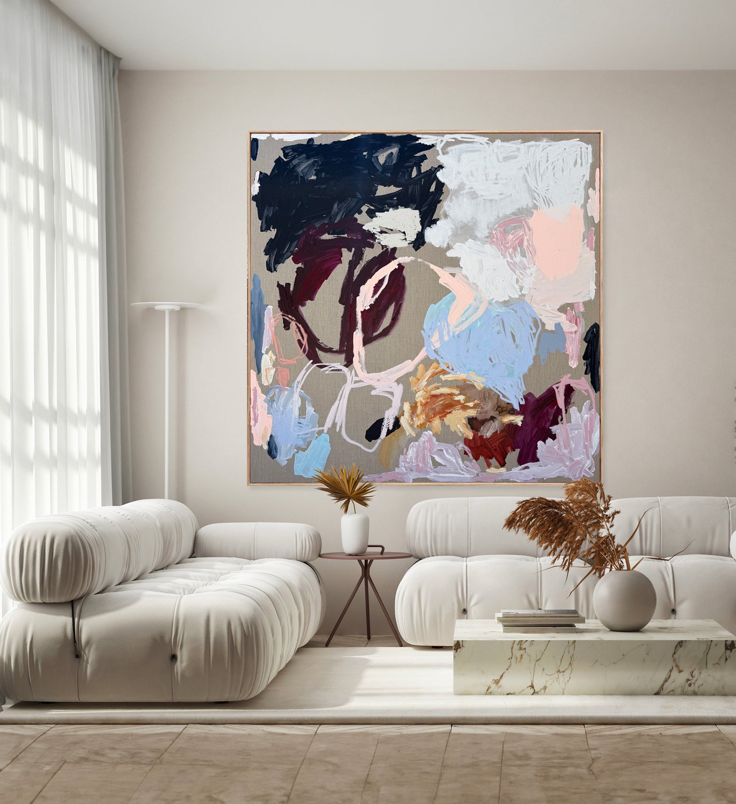 Western Australian artist | large colourful painting | modern art | Perth artist