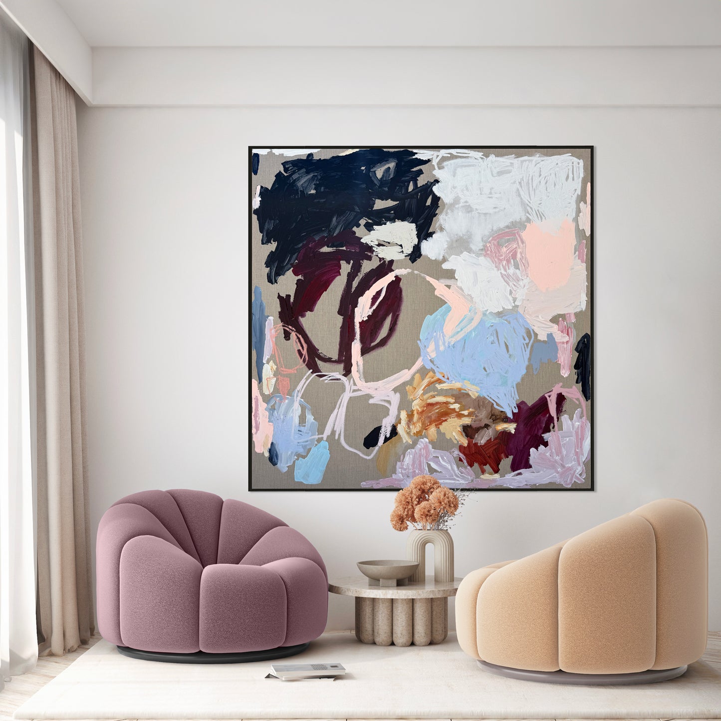 Western Australian artist | large colourful painting | modern art | Perth artist