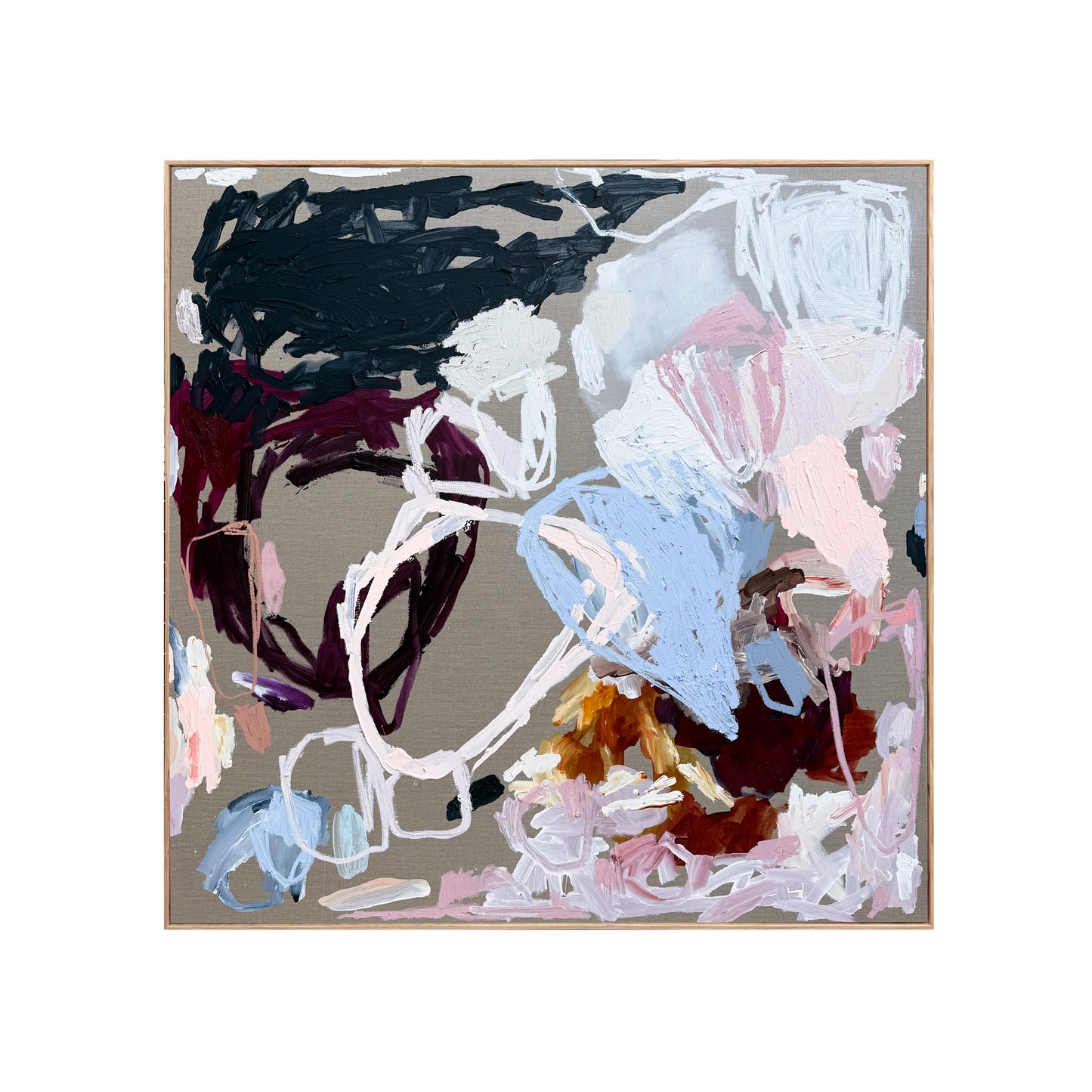 Australian abstract artist | large colourful painting | modern art | Perth artist