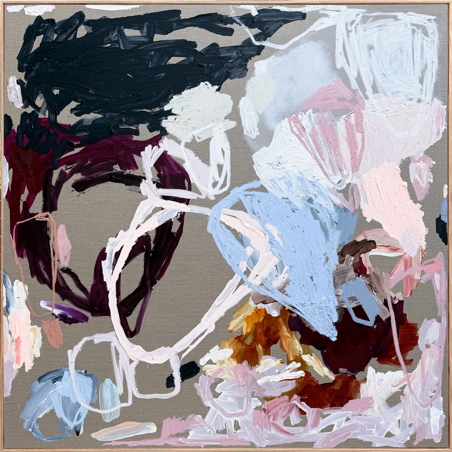 Australian abstract artist | large colourful painting | modern art | Perth artist