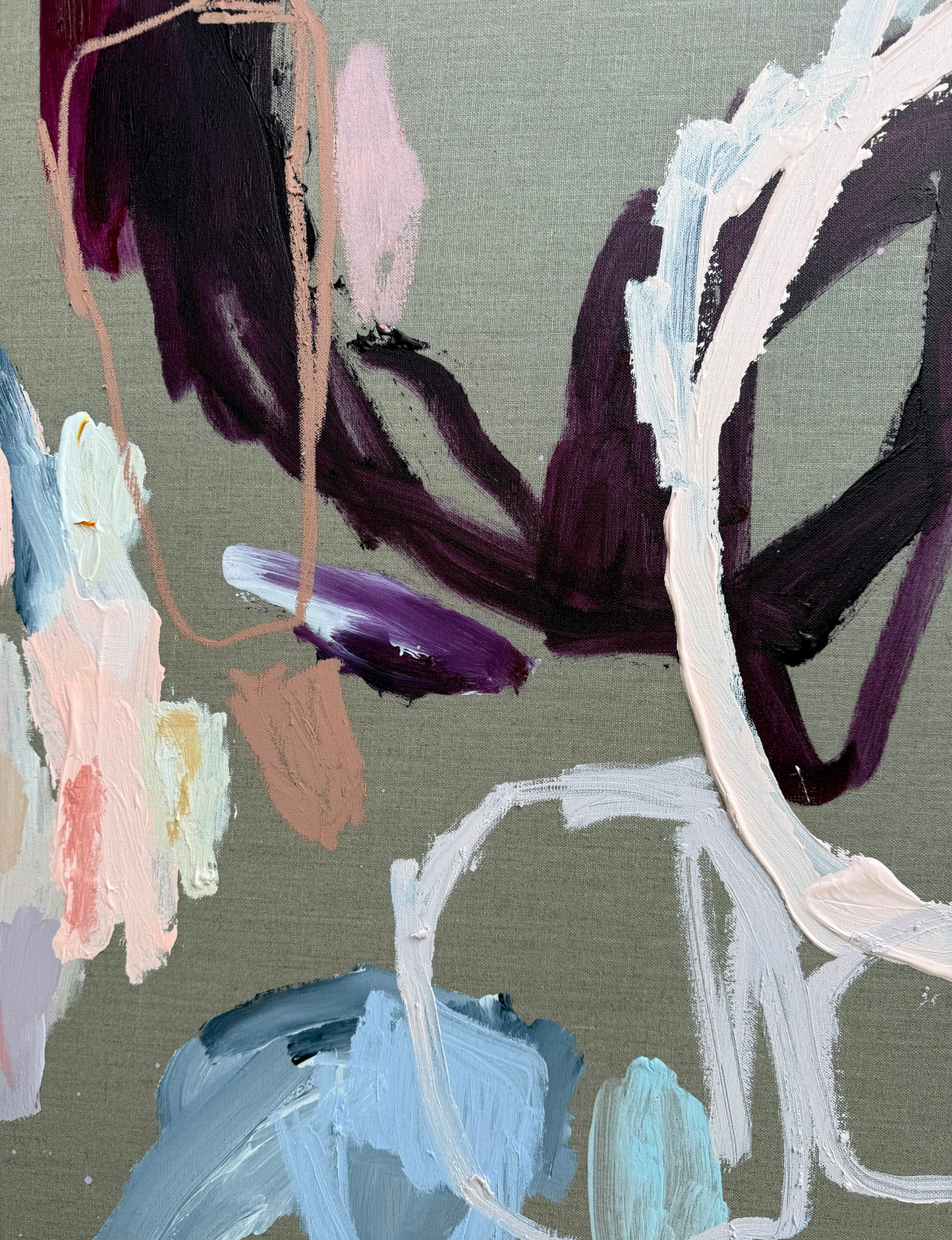 Australian abstract artist | large colourful painting | modern art | Perth artist