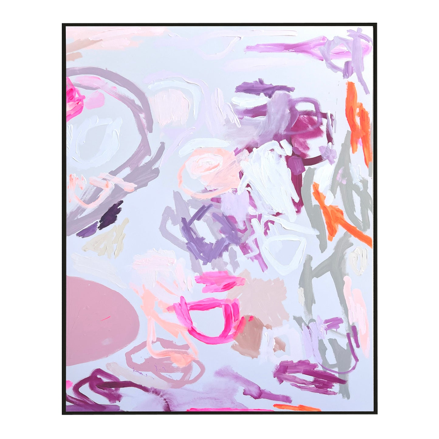 Australian abstract artist | large pink painting | modern art | Perth artist