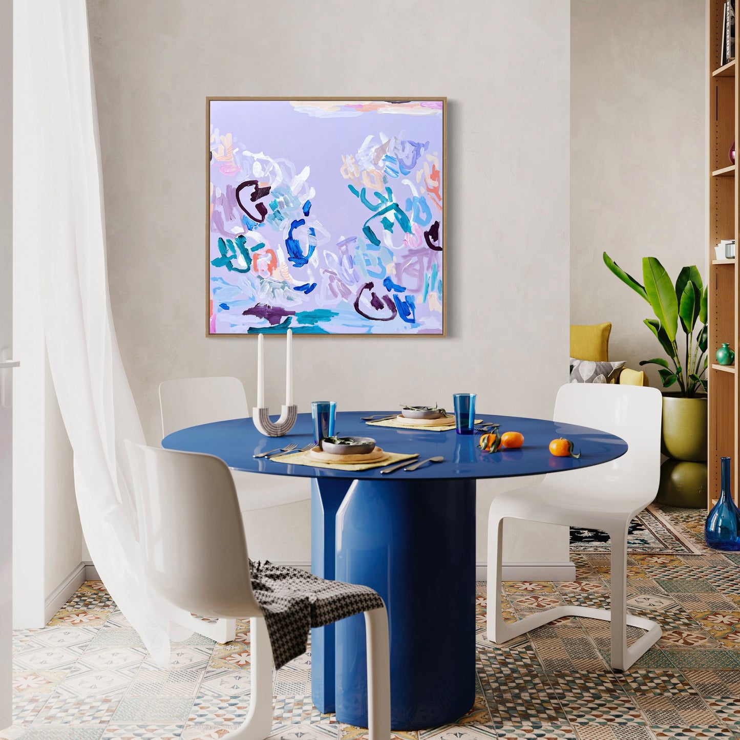 Australian abstract artist | purple painting | modern art | Perth artist