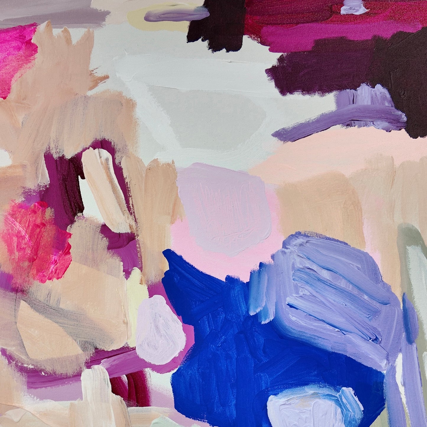 Contemporary abstract artist | large painting | Rebecca Koerting | Perth artist