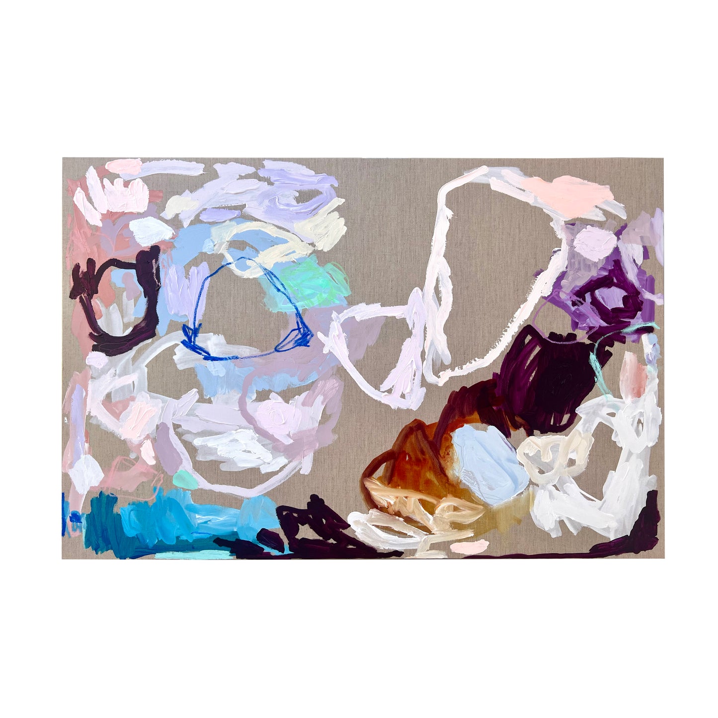 Contemporary abstract artist | colourful painting | Rebecca Koerting | Perth artist