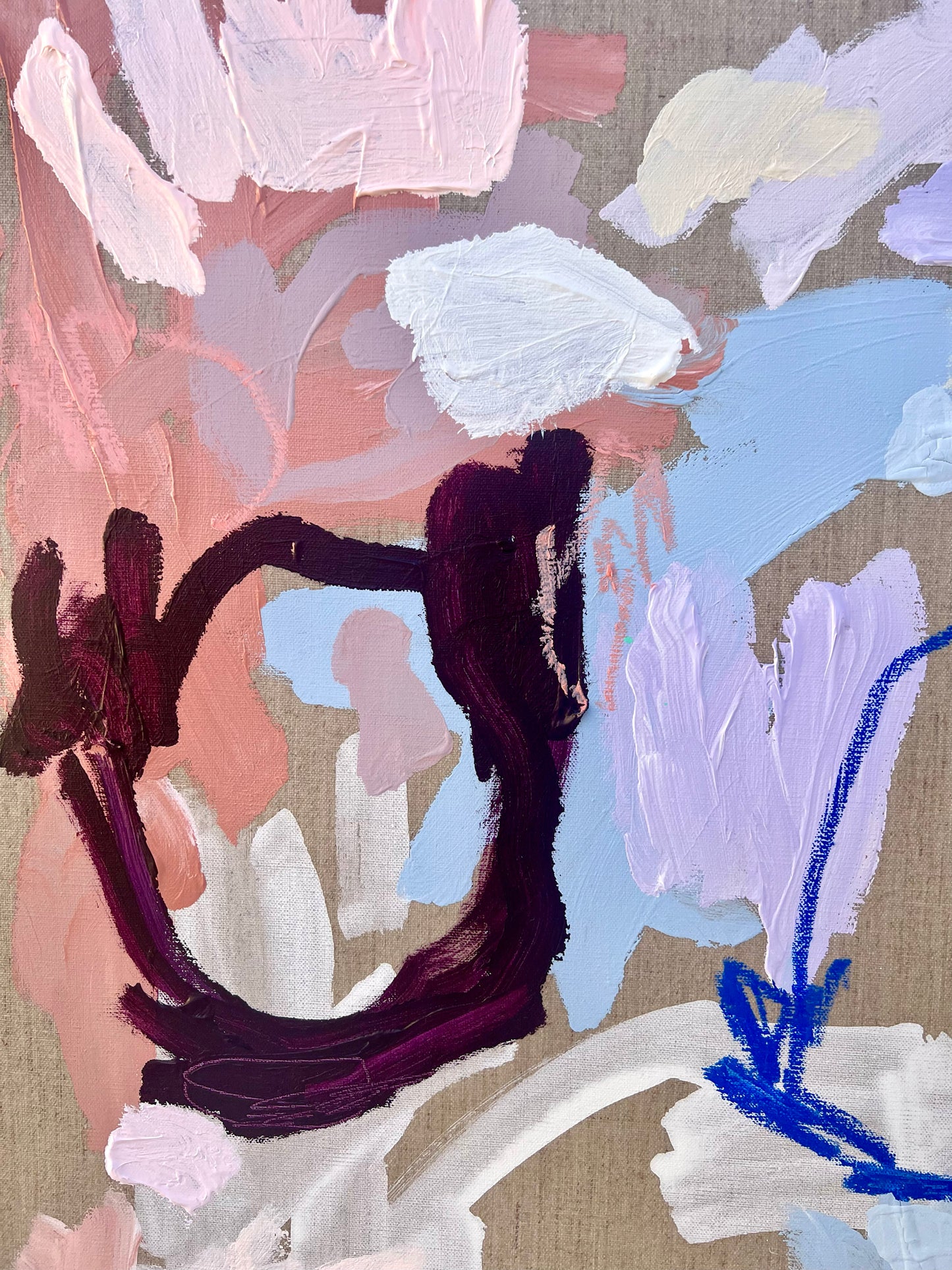 Contemporary abstract artist | colourful painting | Rebecca Koerting | Perth artist