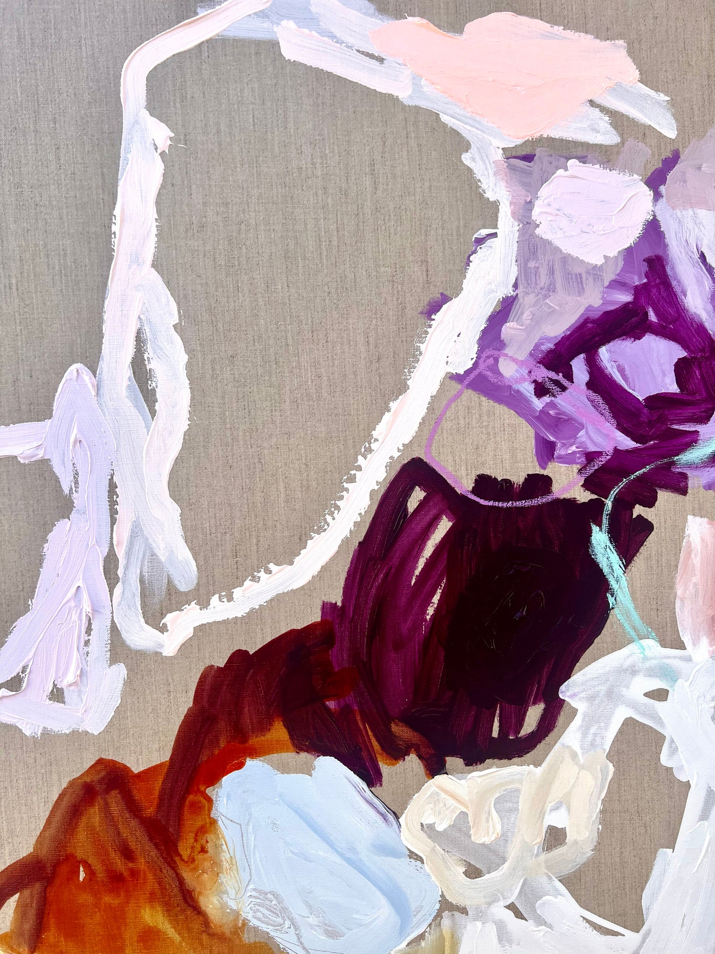 Contemporary abstract artist | colourful painting | Rebecca Koerting | Perth artist