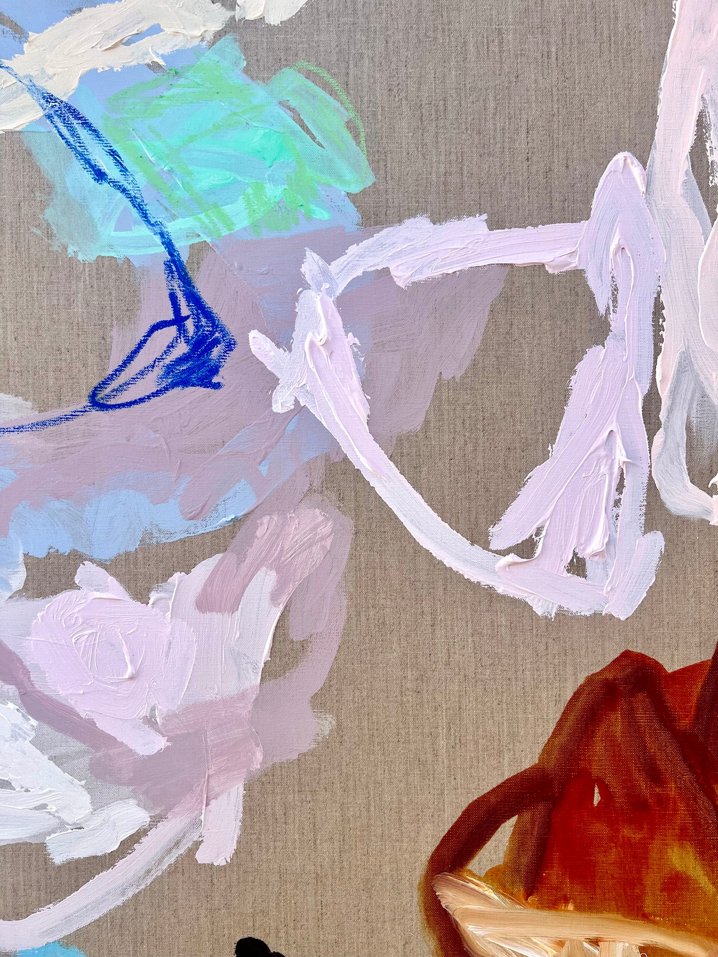 Contemporary abstract artist | colourful painting | Rebecca Koerting | Perth artist