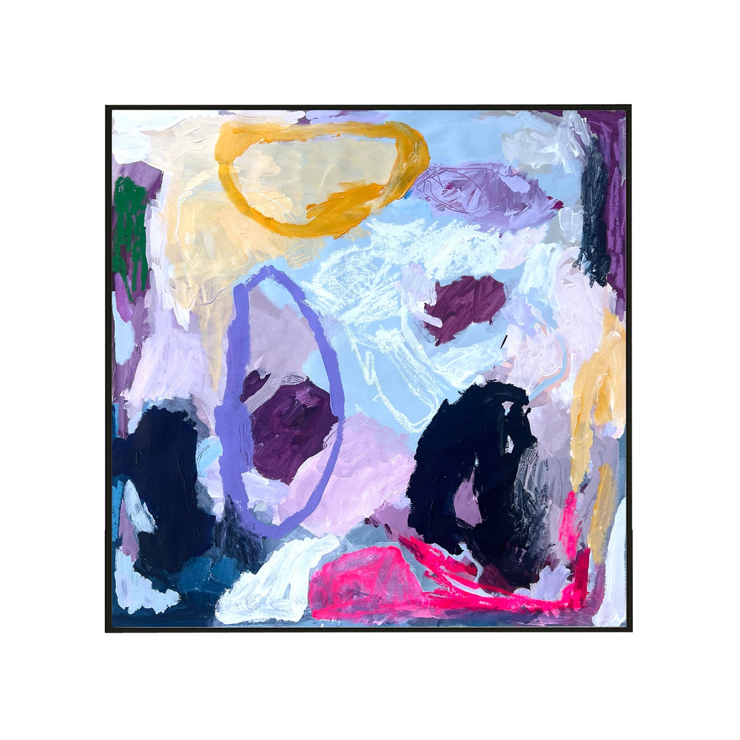 Australian abstract artist | purple painting | modern art | Perth artist