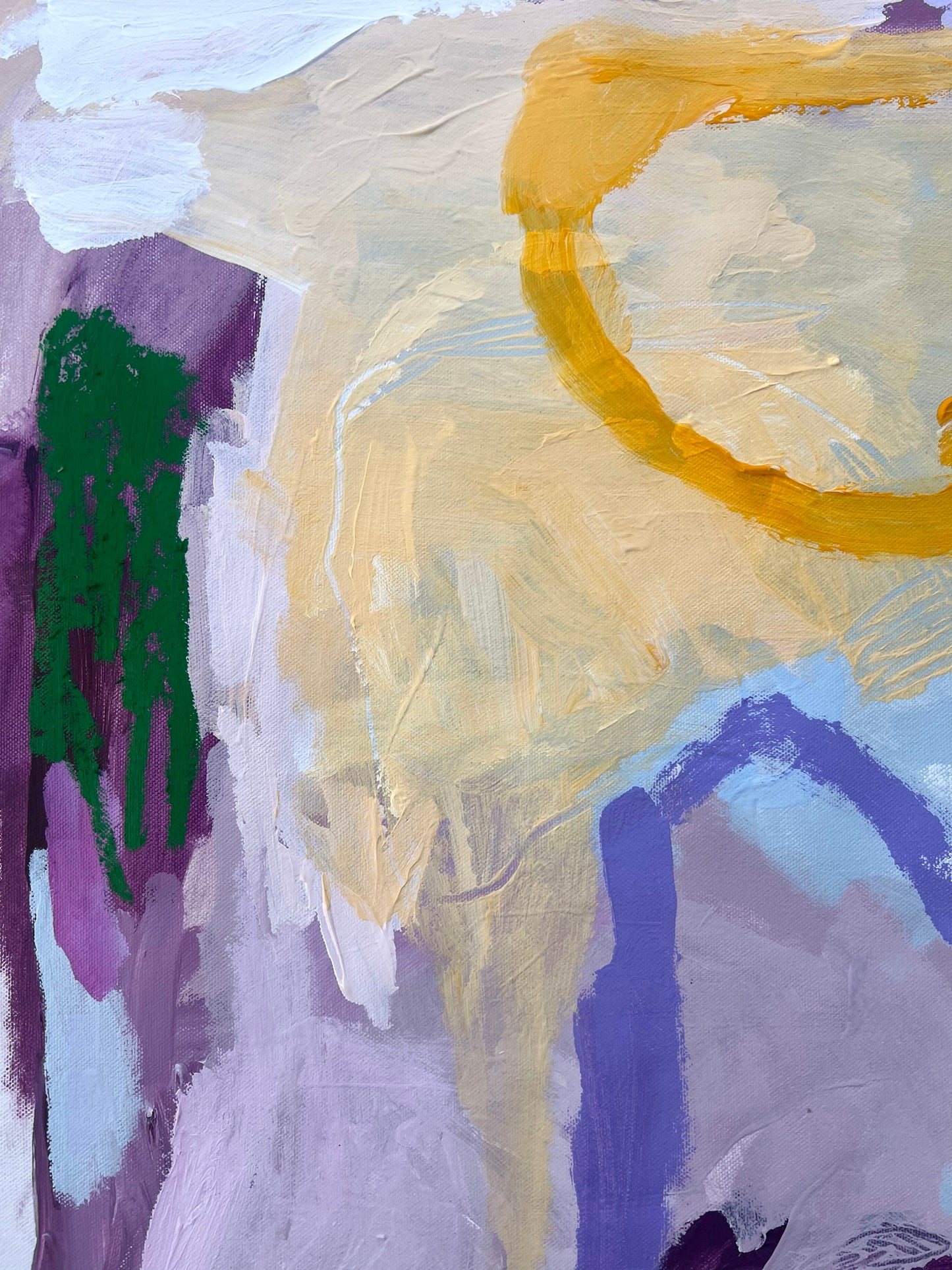 Australian abstract artist | purple painting | modern art | Perth artist