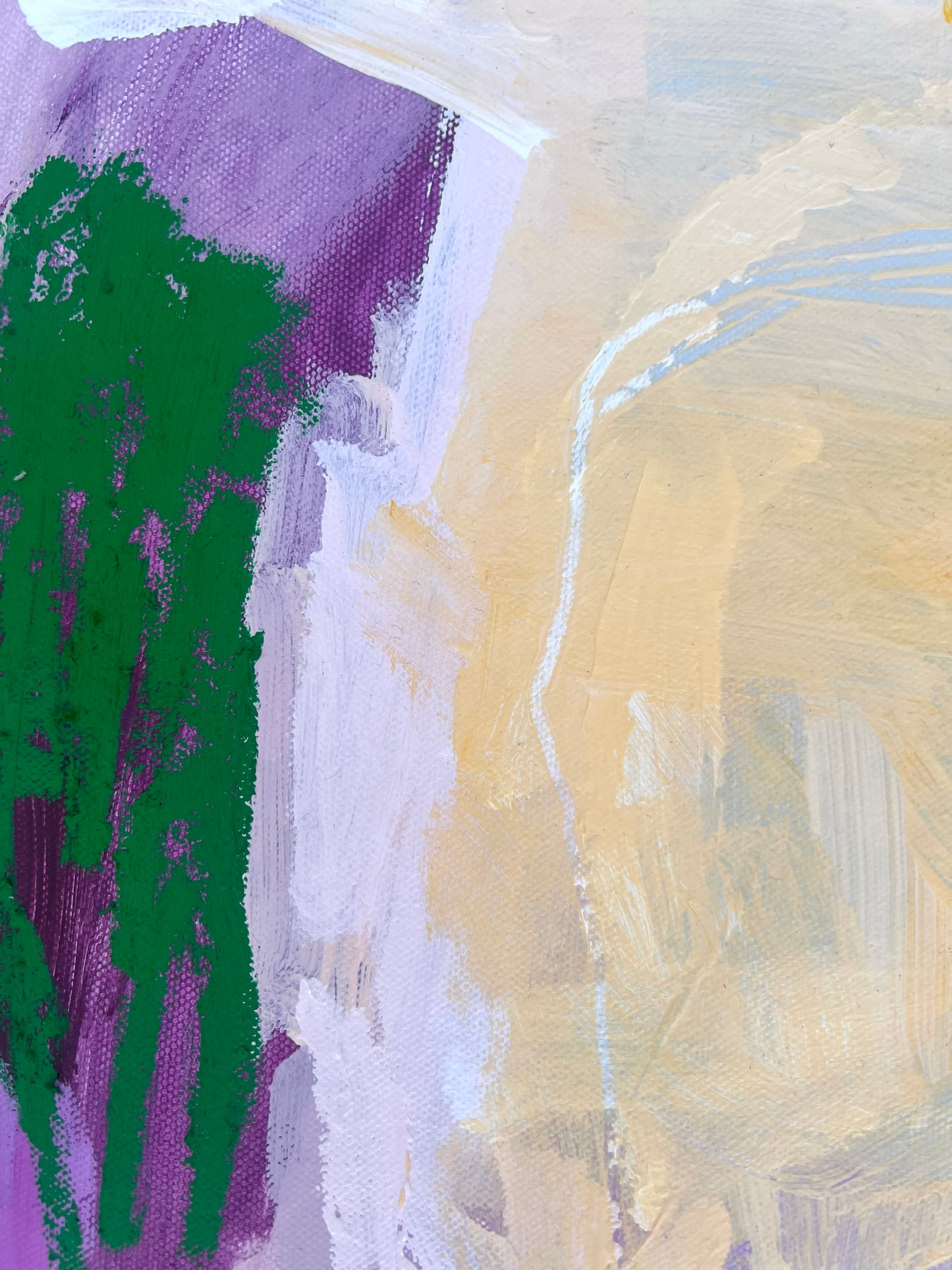 Australian abstract artist | purple painting | modern art | Perth artist