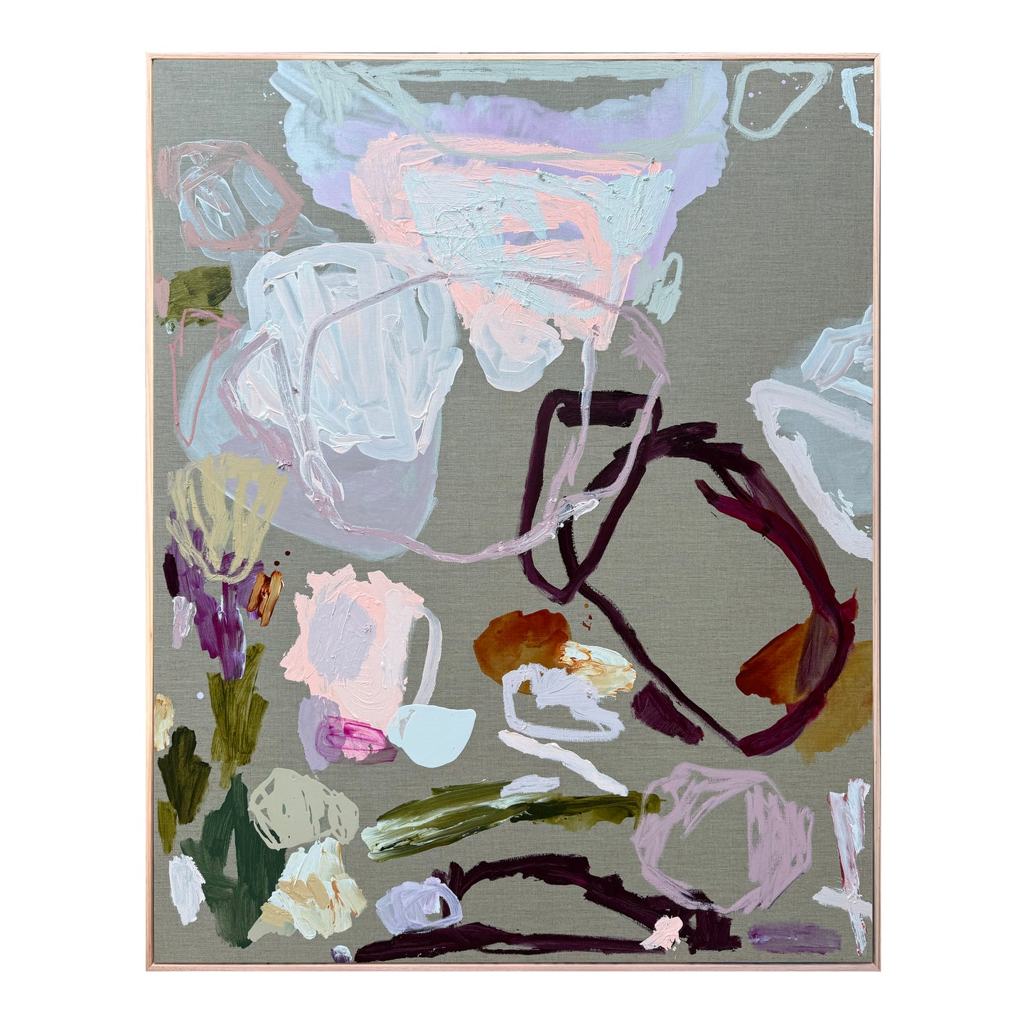 Australian abstract artist | large colourful painting | modern art | Perth artist