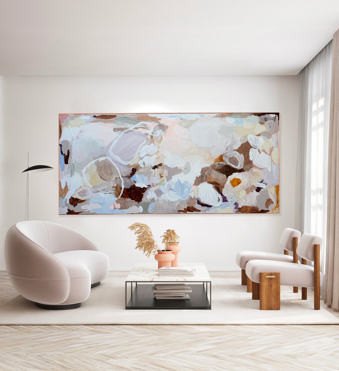 Australian abstract artist | large colourful painting | modern art | Perth artist