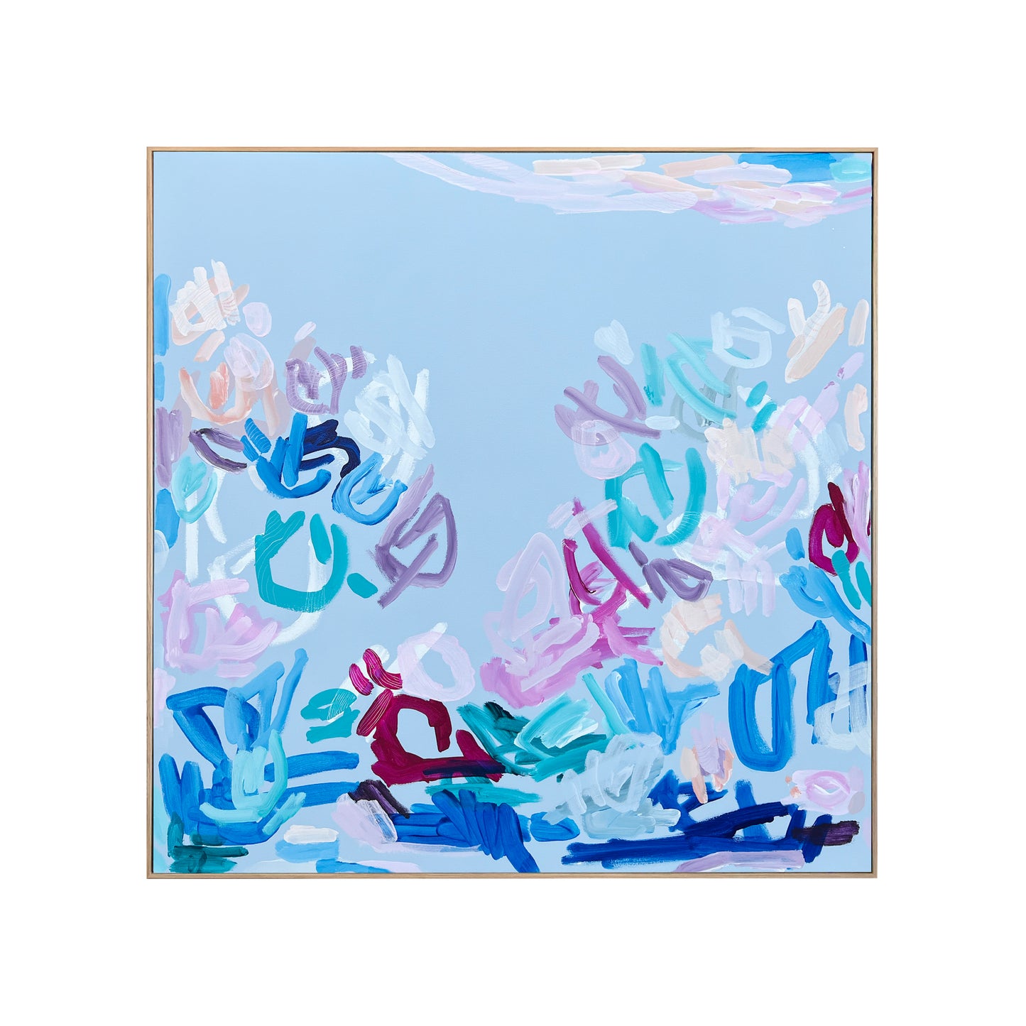 Australian abstract artist | large blue painting | modern art | Perth artist