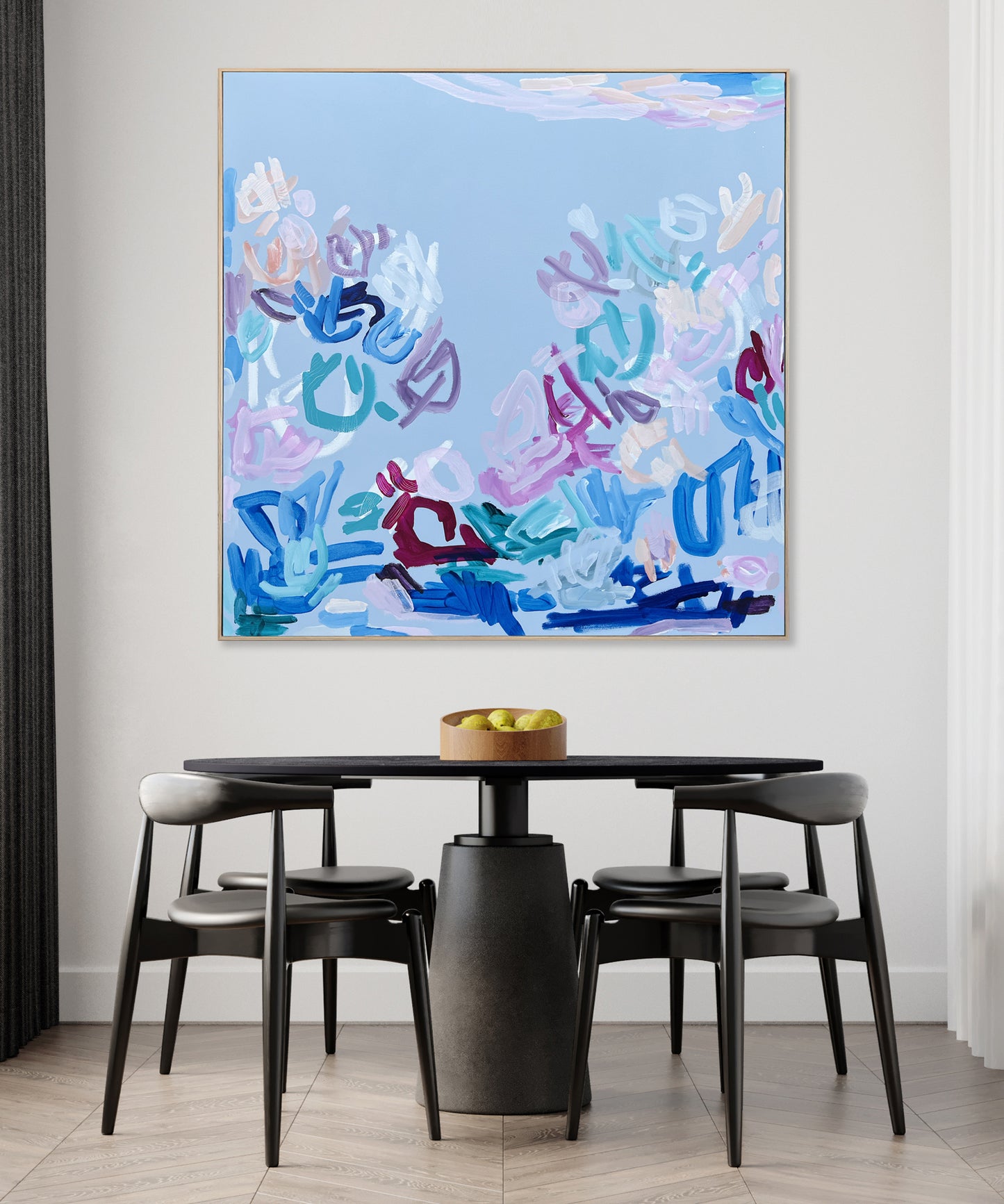Australian abstract artist | large blue painting | modern art | Perth artist