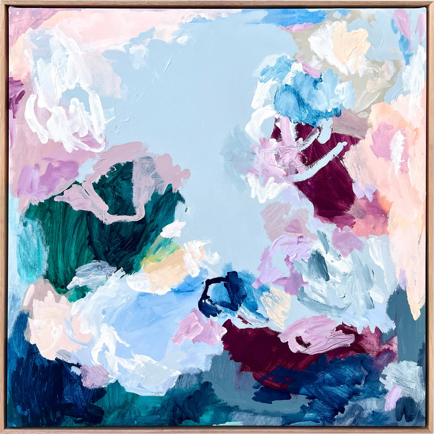 Australian abstract artist | blue painting | modern art | Perth artist