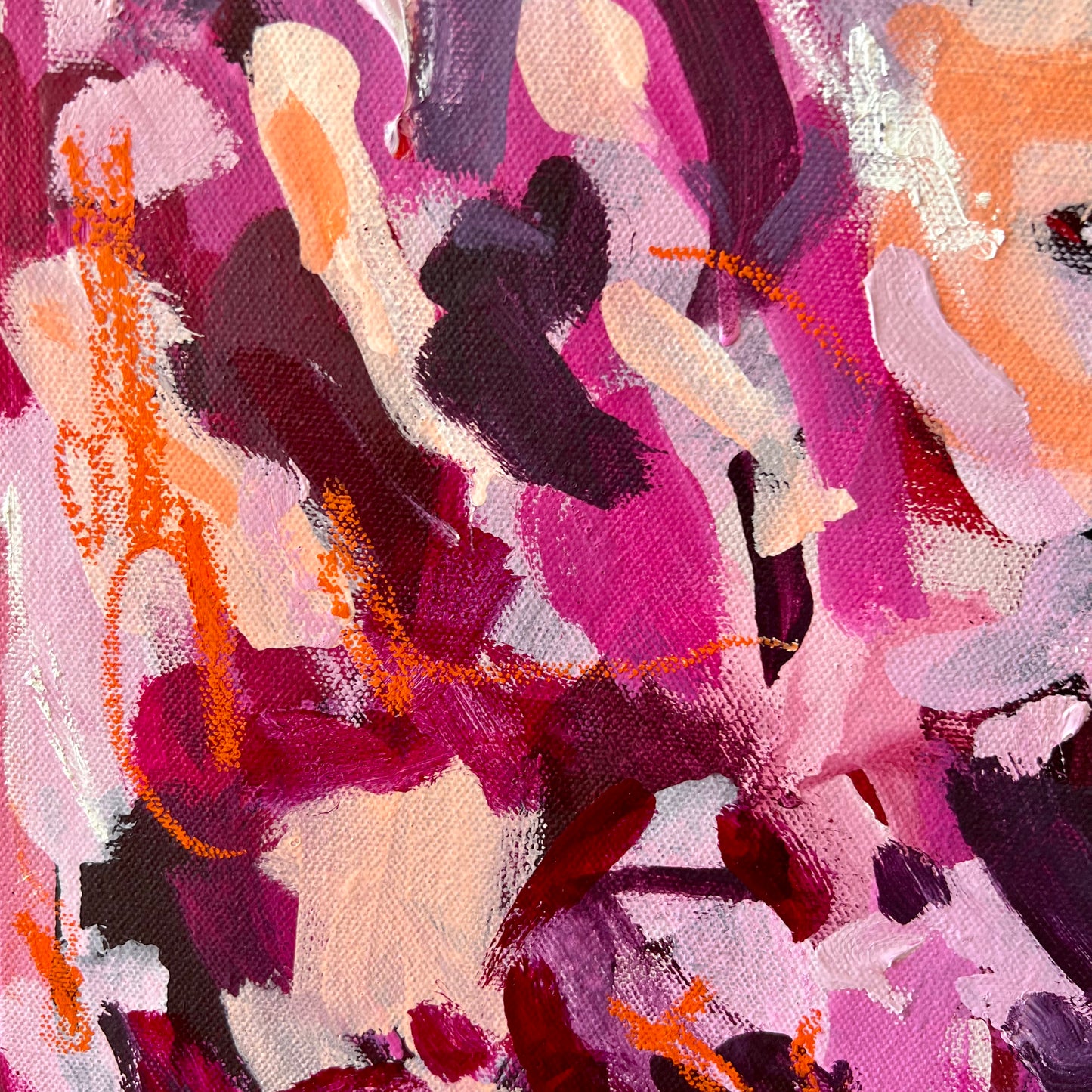 Australian abstract artist | pink painting | modern art | Perth artist