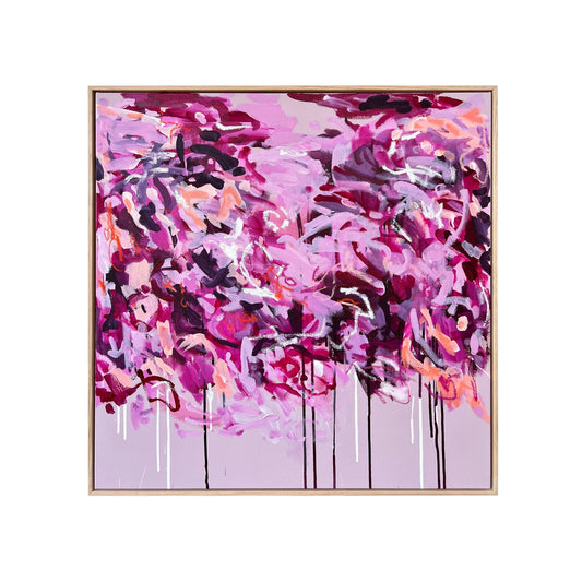 Australian abstract artist | pink painting | modern art | Perth artist