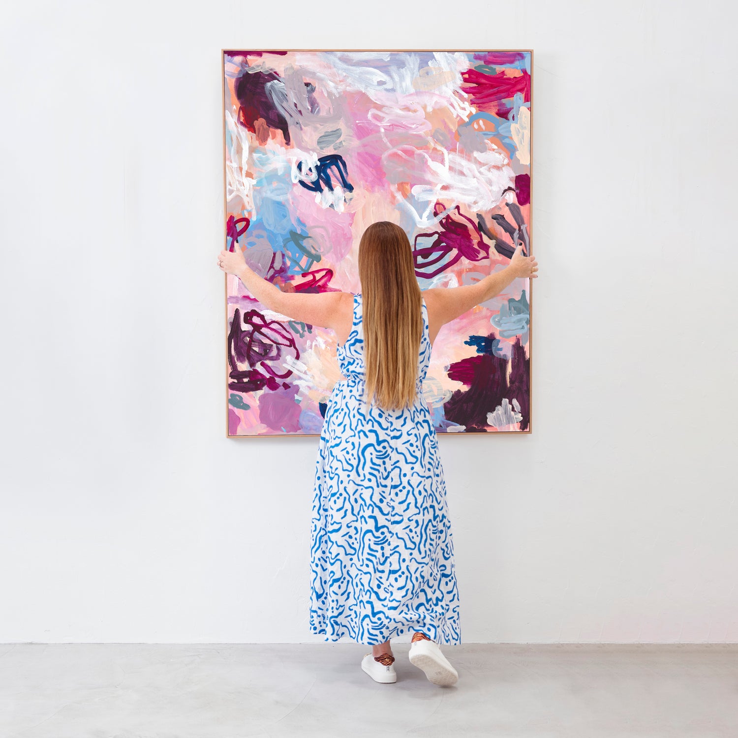 Australian abstract artist | large colourful print | modern art | Perth artist